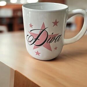 Royal Norfolk White and Pink Star Mug